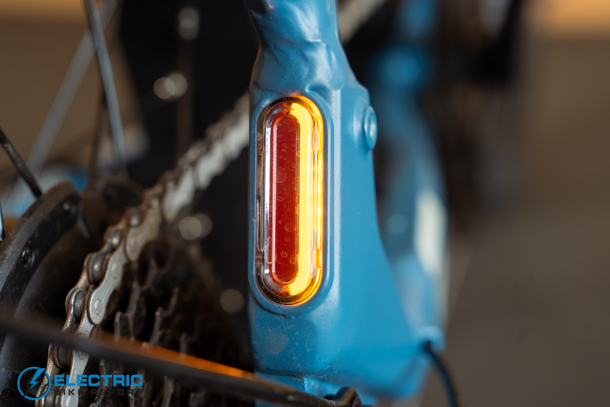 Pedego Latch 2 right turn signal indicator light detail