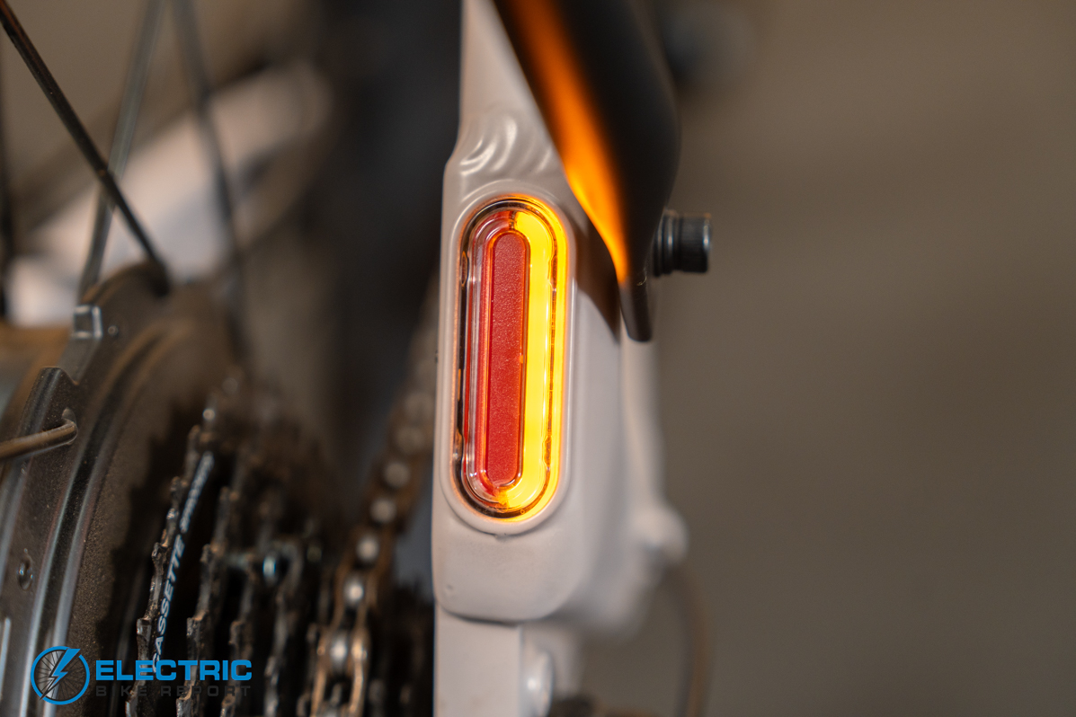 Pedego Ridge Rider 2 right turn signal indicator detail