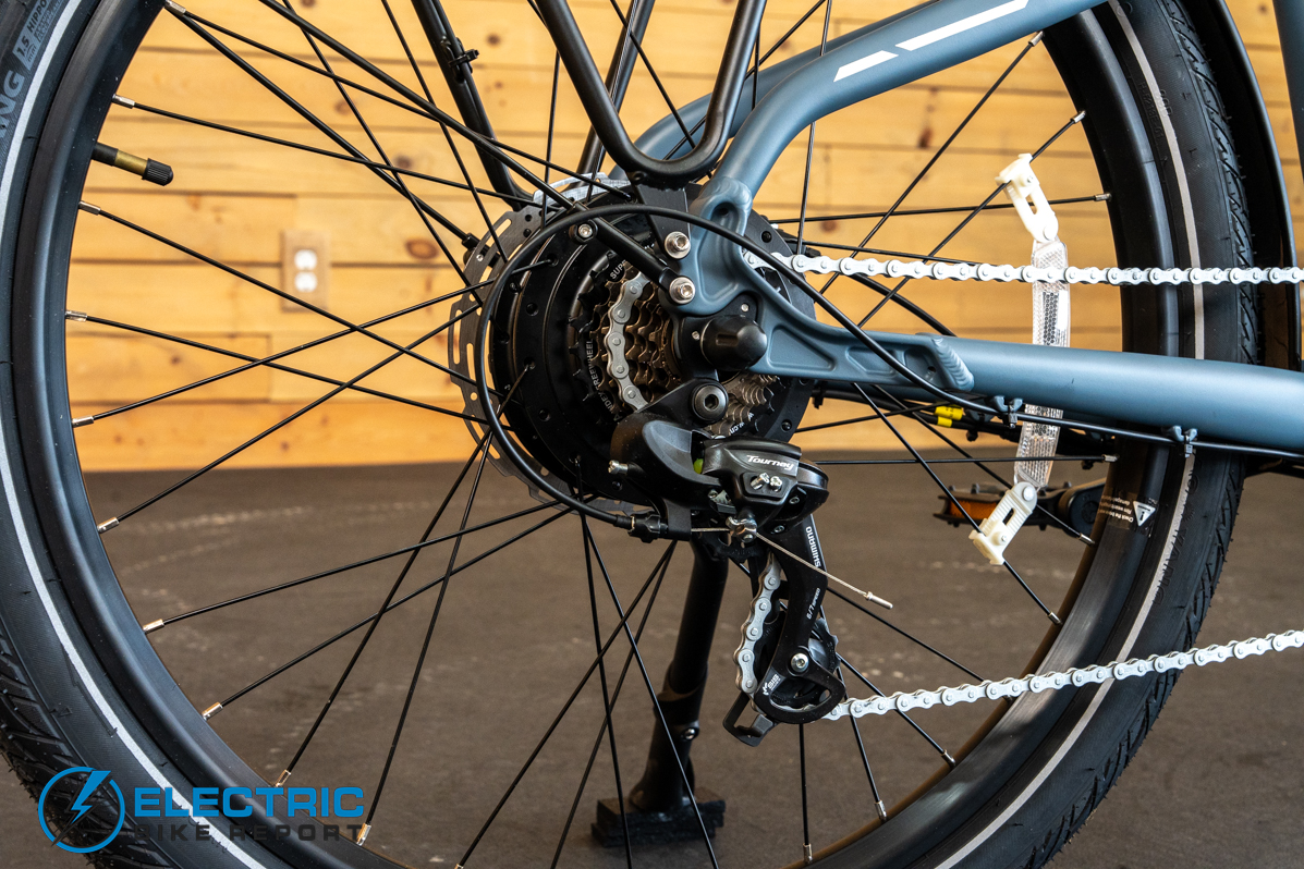 Puckipuppy Poodle electric bike cassette gear cluster close-up