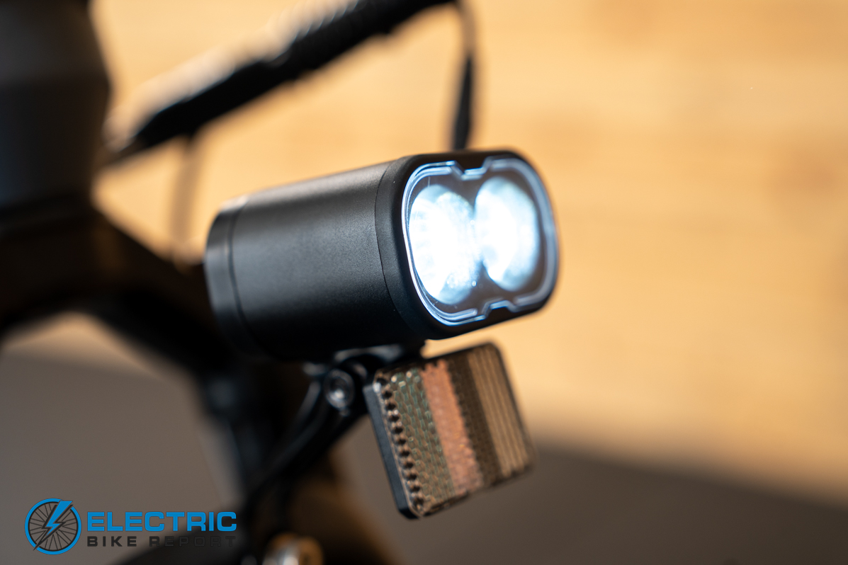 Puckipuppy Poodle electric bike headlight close-up detail