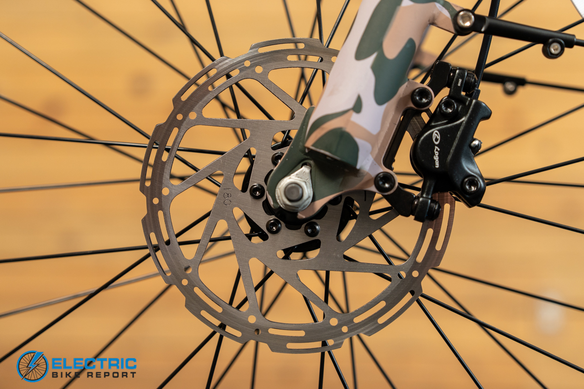 Puckipuppy Labrador Pro ST front brake caliper detail closeup