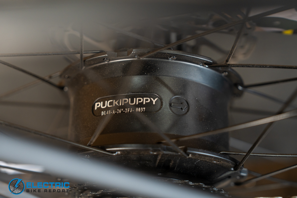 Puckipuppy Labrador Pro ST electric bike motor close-up detail