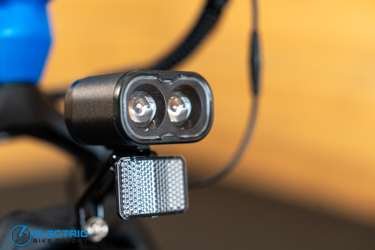 Puckipuppy Poodle Pro electric bike headlight close-up detail shot