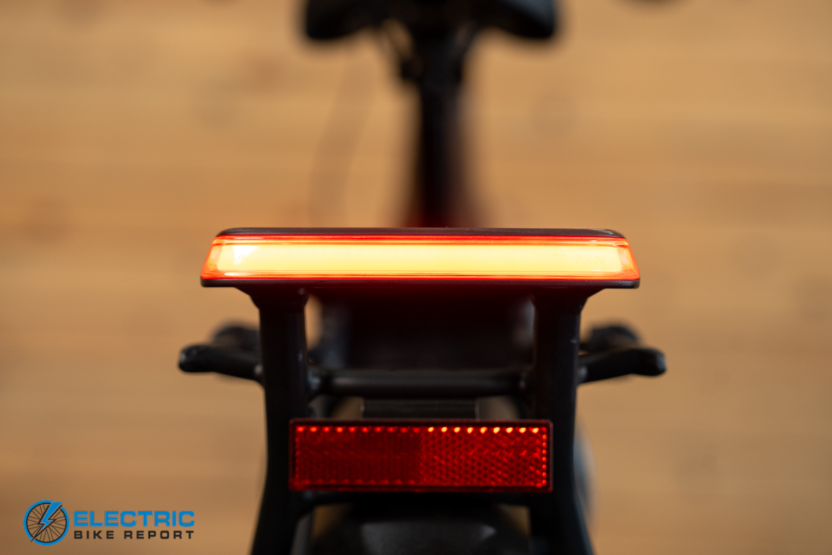 Specialized Turbo Vado 3.0 5.0 integrated rear taillight close-up