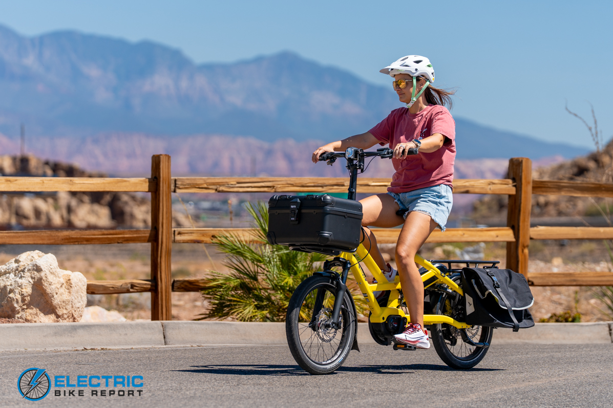 Tern HSD P10e compact electric cargo bike side profile view