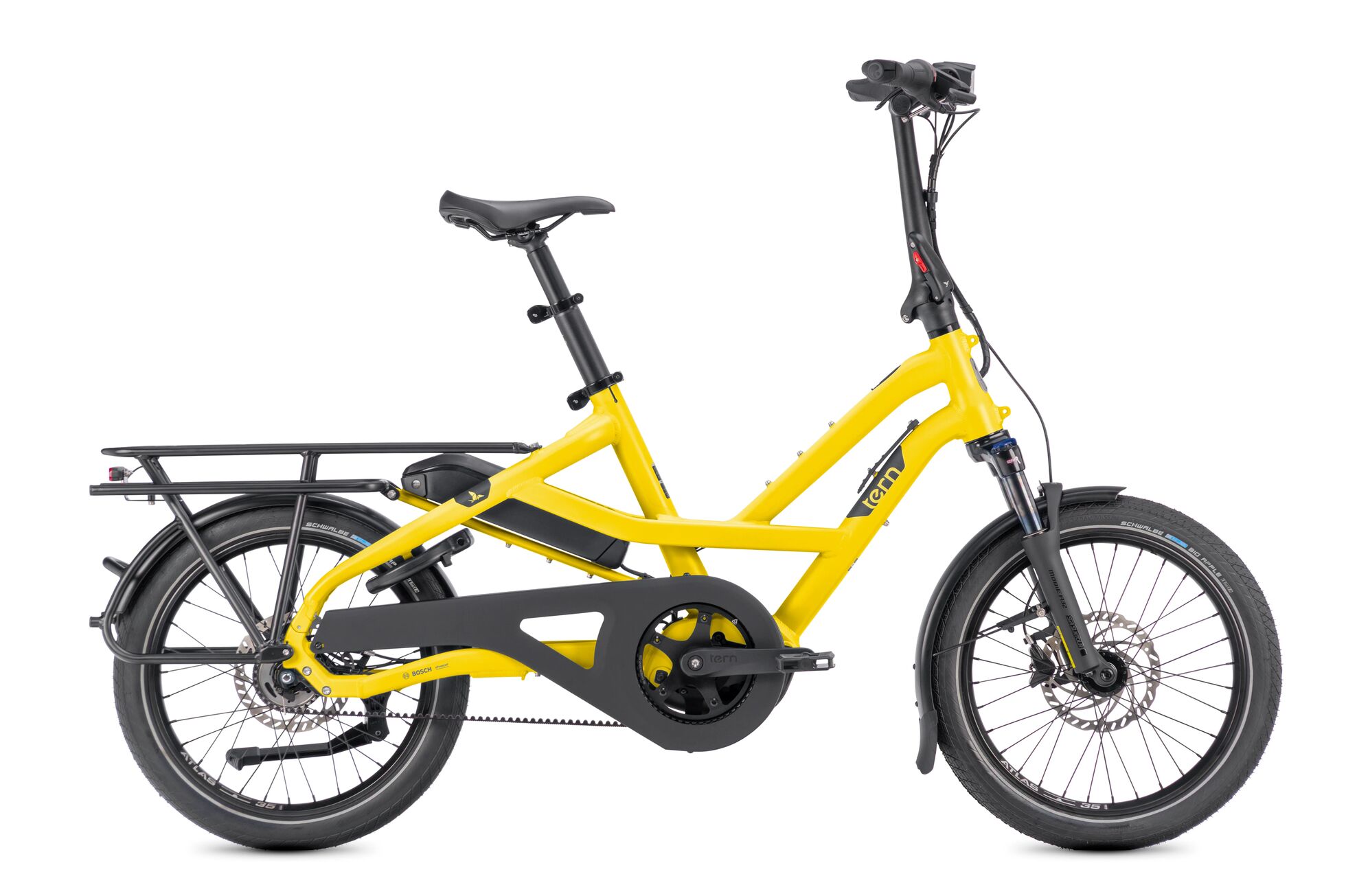 Tern HSD P5i Gen 3 electric cargo bike in honey color